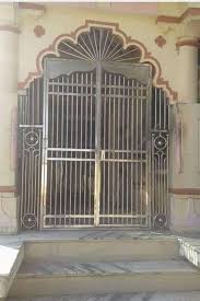 modern stainless steel temple gate