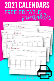 You can edit the calendar as per the requirements and add your schedules or events without any problem. Custom Editable 2021 Free Printable Calendars Calendar Printables Free Printable Calendar Printable Calendar Template