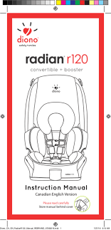 User Manual Diono Radian R120 English