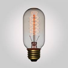 Vintage Edison Light Bulb Spiral Filament E26 Incandescent Bulb