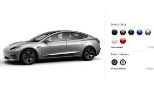 tesla axes two colors from its palette