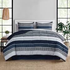 Bedding Sets Mainstays Blue Pink Stripe