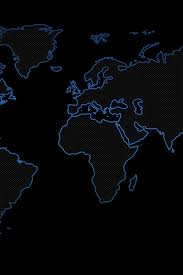 Wallpaper Neon Earth Continents