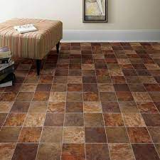 brown vinyl flooring sheet for home