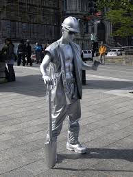 street performer sculpture art