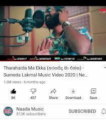 Tharahaida ma ekka is a new sinhala song sung by sumeda lakmal. Sumeda Lakmal Facebook
