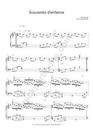 souvenirs d enfance piano sheet