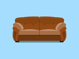 Brown Leather Chester Sofa Vector