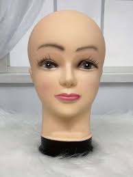 bald mannequin head for practice and