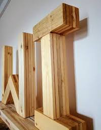 Large Pallet Letters Wall Art 1001