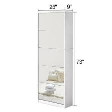 shoe cabinet with mirror 5 drawer