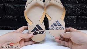 how to make a slipper adidas from