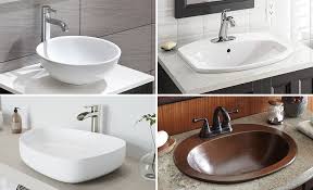 types of bathroom sinks the home depot