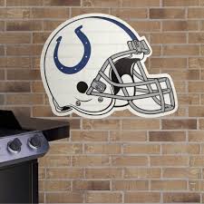 1 vinyl decal (48 x 24) printed a little larger with excess to trim for a perfect fit. Indianapolis Colts Helmet 30 X Large Outdoor Graphic Indianapolis Colts Indianapolis Wall Graphics