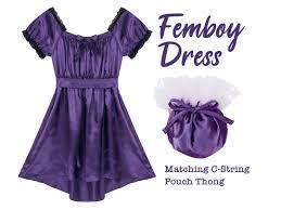 Satin Sissy Dress Femboy Clothing - Etsy