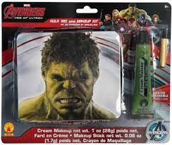 avengers 2 hulk wig and make up kit