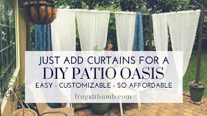 Just Add Curtains For Diy Patio Oasis