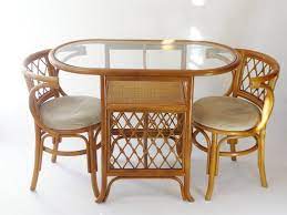 Buy Vintage Bamboo Bistro Dining Set