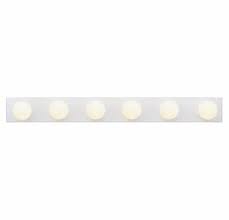 Hollywood Lighting Hlpep 36 Wh 36 Inch Six Lights Interior Bath Vanity Light Bars With Bulb