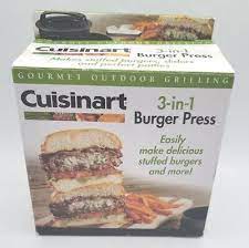 cuisinart 3 in 1 stuffed burger press