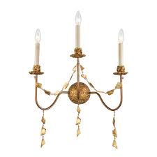 Light Wall Sconce In Antique Gold