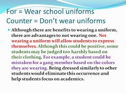 School uniform  good or bad  by hannahincanada   Teaching    