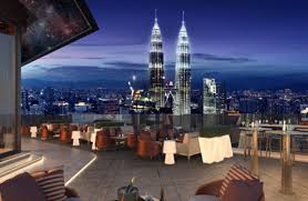 You get a chance to dangle your feet 50 meters above the ground. Dine In The Sky At Kl Tower