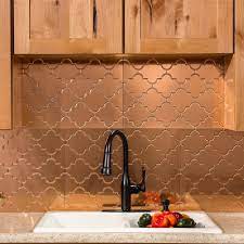 Set of 4 handmade copper tiles. Fasade Monaco Polished Copper Backsplash Panel Overstock 14192025