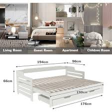 daybed trundle and drawer cabin bed