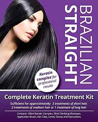 What is the brazilian keratin treatment, you ask? Salon Quality With Professional Results Brazilian Straight Keratin Purple Treatment Kit Quality Hair Straightening Blow Dry Smoothing Home Use Great Gift Amazon Co Uk Beauty
