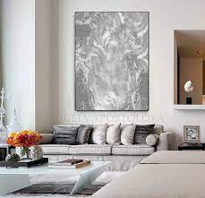 Grey Wall Art Minimalist Abstract