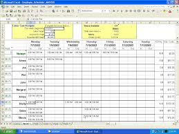 Employee Schedules Excel Under Fontanacountryinn Com