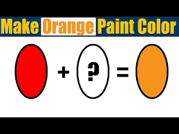 How To Make Orange Paint Color What