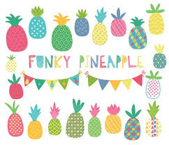 Funky Pineapples Tropical Fruit Digital
