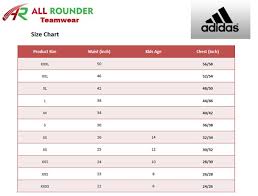 Adidas Clothing Size Chart