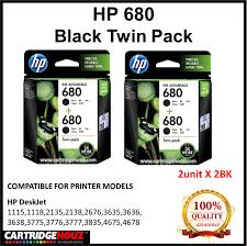 Simply browse an extensive selection of the best hp 680 printer cartridge and filter by best match or price to find one that suits you! Genuine Original Hp 680 Black Twin Pack Ink Advantage Cartridge X4e79aa Hp680 Hp 680 Black Twin Pack 2bk 2units For Hp Deskjet 1115 1118 2135 2138 2676 3635 3636 3638 3775 3776 3777 3835 4675 4678
