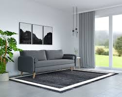 color rug goes with light grey floors