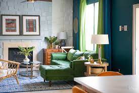 the green velvet sectional sofa for