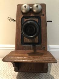 Antique 1901 Hand Crank Wall Telephone