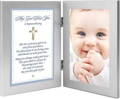 baby boy baptism gift blessing card in