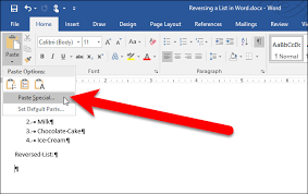 numbered or bulleted list in microsoft word