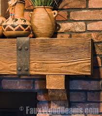 beam or mantel with strapping style