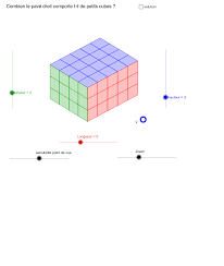 Volume enclosed by a cube. Cubic Volume Geogebra