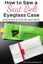 Seat Belt Eyeglasses Case Or Pouch