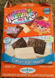 So i had the weird idea of only making yummy nummies mini kitchen magic foods for a whole day. Yummy Nummies Candy Bar Maker Mini Kitchen Magic New Chocolate Bar Maker Candy Crafts Candy