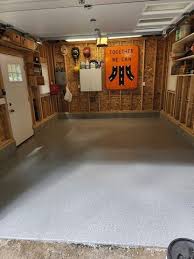 garage floor coating before and after