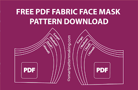 Fold each piece of fabric in half. Face Mask Pattern Free Pdf Wild Orchid Craft Craft Ideas