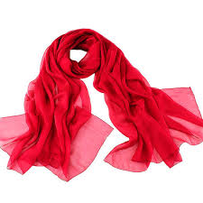 Image result for RED CHIFFON SCARF