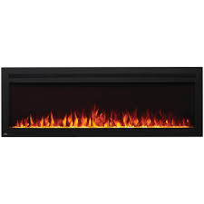 linear electric wall mount fireplace w