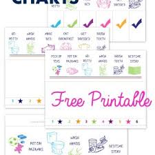 Free Printable Preschool Chore Charts